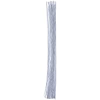 Alambre de Tallo Alambre Floral 14 Pulgadas Alambre de Calibre 26 (0-5 mm) 100 Piezas (Blanco)